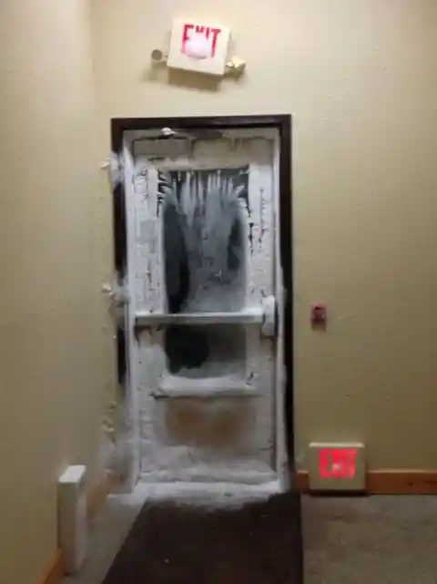 A Temperature Checking Door