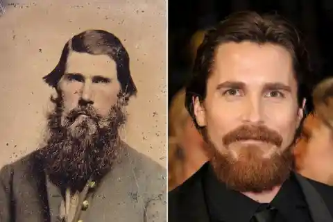 Christian Bale and his historic doppelgänger