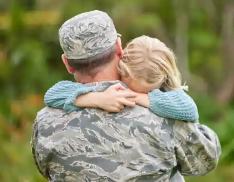 Daughter Surprises Soldier Father After 2 Years, Revealing She Now Has 2 Daddies