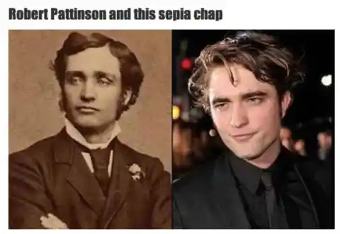 Robert Pattinson and his historic doppelgänger