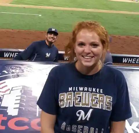 Bowled Over By Baseball Player