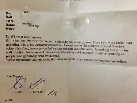 An Angry Doctor’s Note