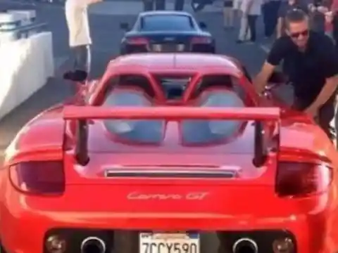 Paul Walker Stepping Into The Car