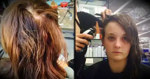 Girl Refuses To Comb Hair, Hairdresser's Hidden Camera Reveals Why