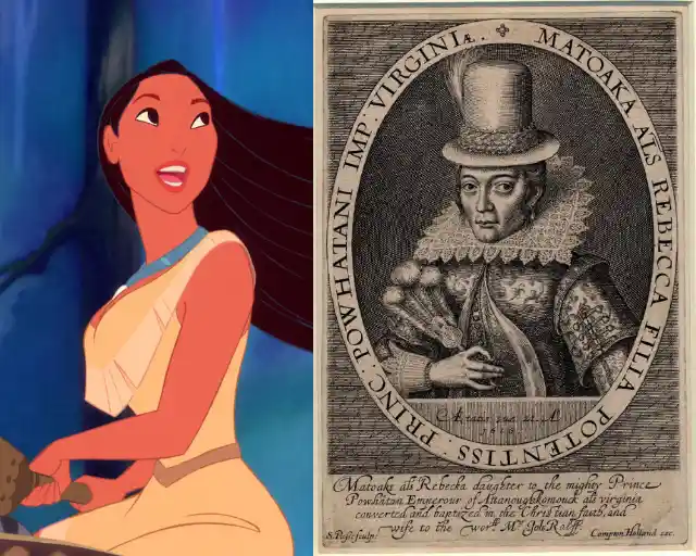 Pocahontas is the only heroine that is based on Historical events.