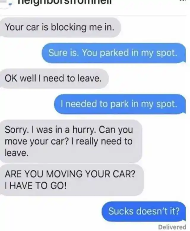Hilarious Texts from Terrible Neighbors