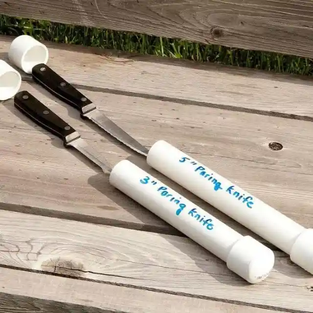 PVC Pipe Knife Covers