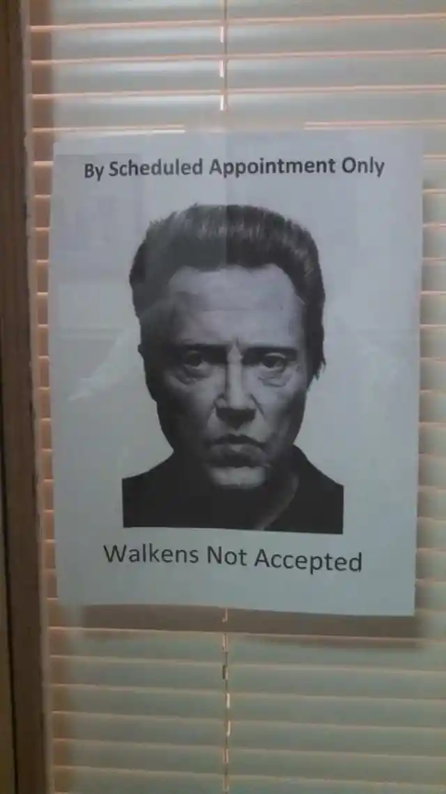 12. Walk-ens not accepted