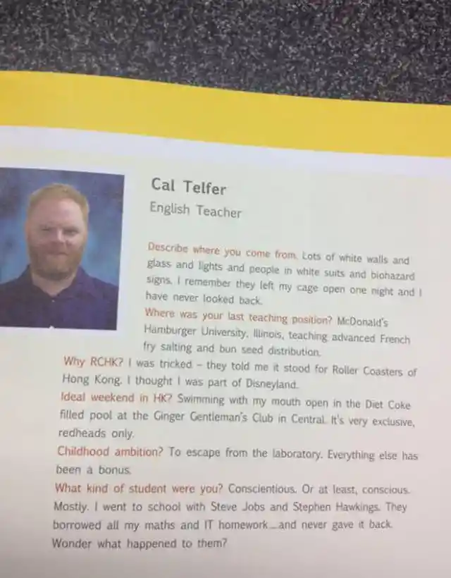 24. The fun english teacher