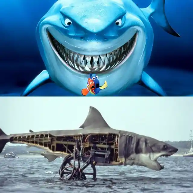 Finding Nemo pays an ode to Jaws.