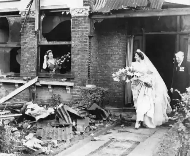 Bride Amidst “The Blitz”, 1940
