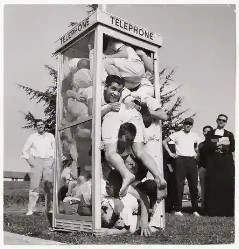 Overloaded Phone Booth, 1950s