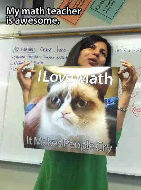 48. Grumpy math teacher