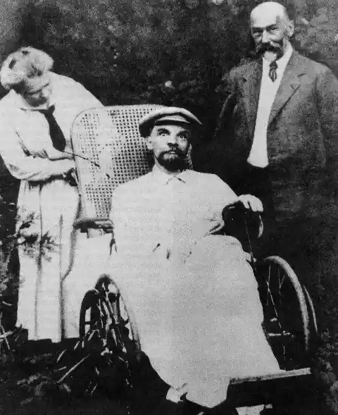 1923, The last photo ever taken of Vladimir Lenin, who by this photo had three strokes and was totally mute⁠