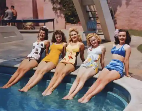 1944's Ladies Dipping Their Toes