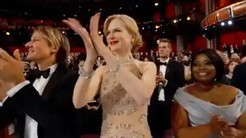 Nicole Kidman's Academy Awards 2017 clapping